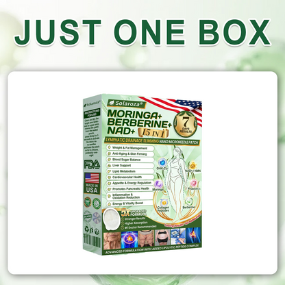 FDA Registered & GMP Certified  | 🧑‍⚕️🩺 Solaroza® Moringa & Berberine 10-IN-1 Advanced NanoMicroneedle Patch |  Backed by Scientific Evidence |10-in-1 Formula | Results in 5 Days💪