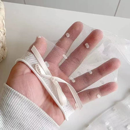 🧦 Offizieller Shop – Atmungsaktive Socken aus Eisseide mit Polka-Dot-Design