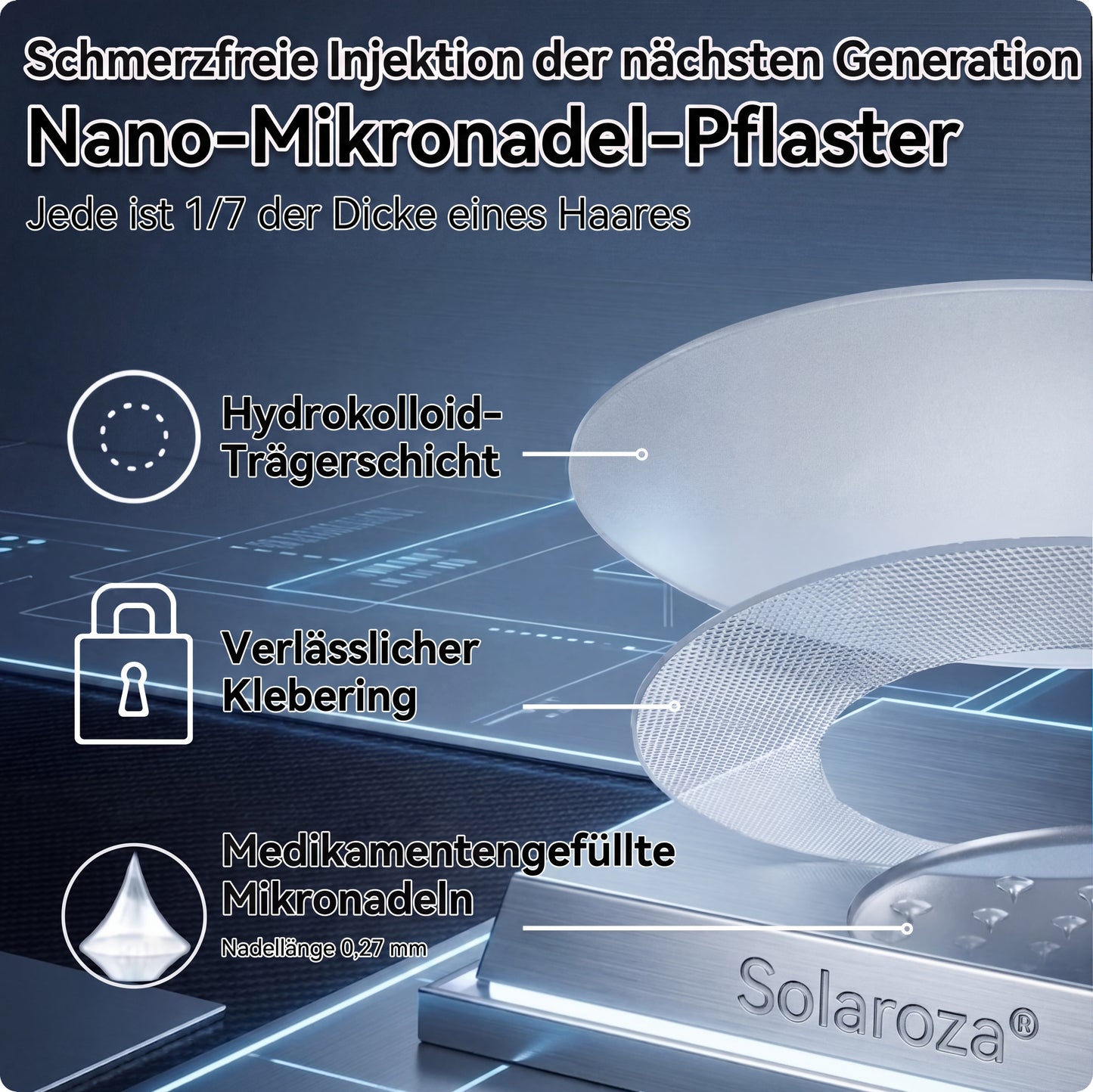 🌿CE-zertifiziert & GMP-zertifiziert | 🧑‍⚕️🩺 Solaroza® Moringa & Berberin 10-IN-1 Fortschrittliches Nano-Mikronadelpflaster | Wissenschaftlich belegt | 10-in-1 Formel | Ergebnisse in 5 Tagen🌿