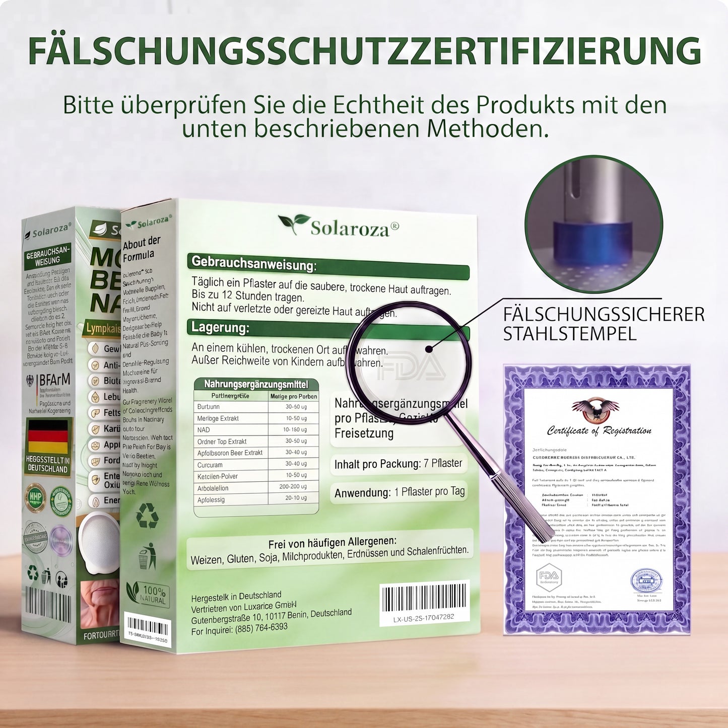 🌿CE-zertifiziert & GMP-zertifiziert | 🧑‍⚕️🩺 Solaroza® Moringa & Berberin 10-IN-1 Fortschrittliches Nano-Mikronadelpflaster | Wissenschaftlich belegt | 10-in-1 Formel | Ergebnisse in 5 Tagen🌿