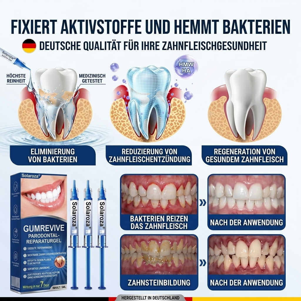 🌿Solaroza® Zahnfleisch-Regeneration Parodontales Reparaturgel