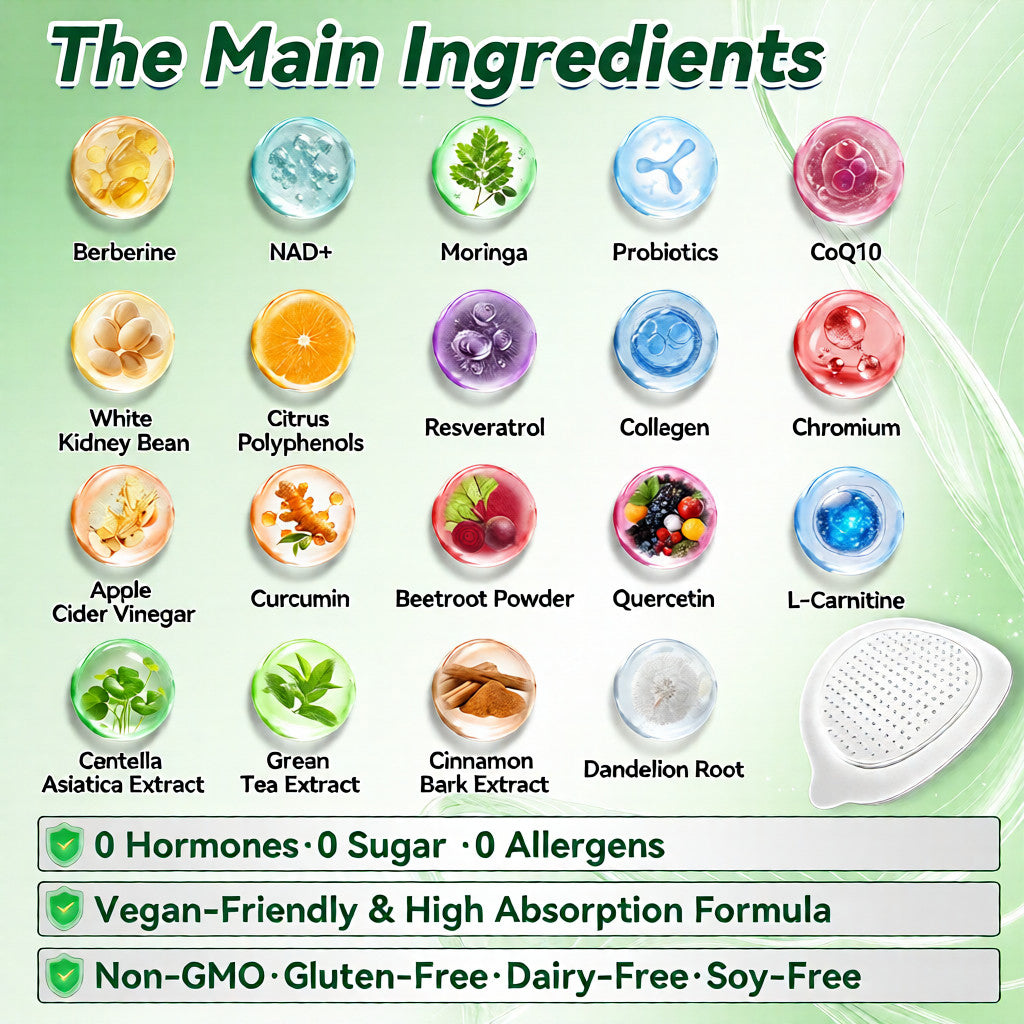 FDA Registered & GMP Certified  | 🧑‍⚕️🩺 Solaroza® Moringa & Berberine 10-IN-1 Advanced NanoMicroneedle Patch |  Backed by Scientific Evidence |10-in-1 Formula | Results in 5 Days💪
