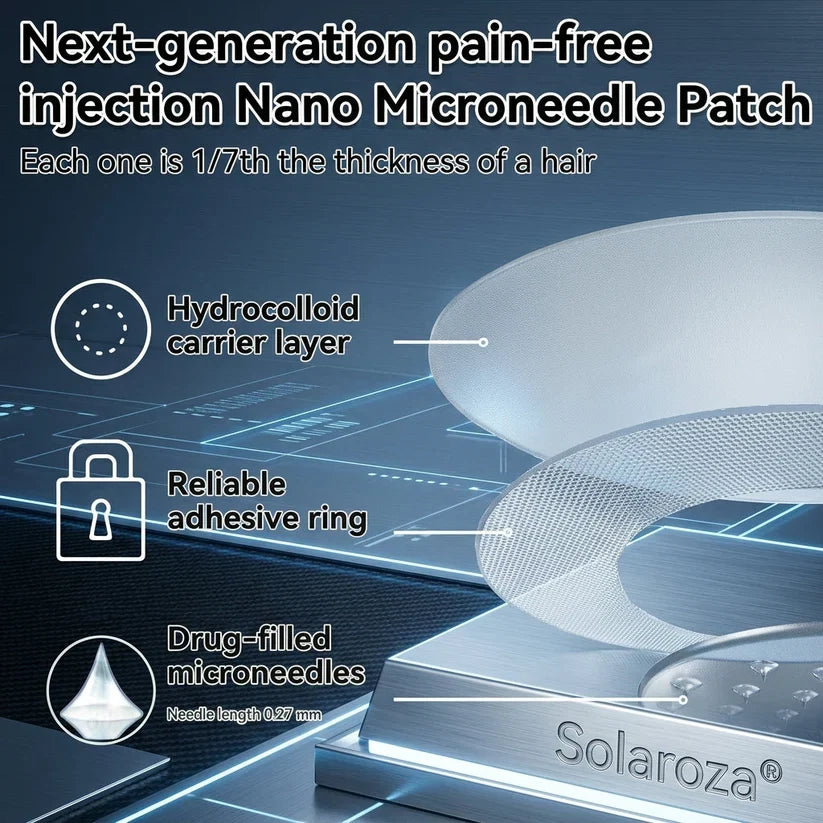 FDA Registered & GMP Certified  | 🧑‍⚕️🩺 Solaroza® Moringa & Berberine 10-IN-1 Advanced NanoMicroneedle Patch |  Backed by Scientific Evidence |10-in-1 Formula | Results in 5 Days💪