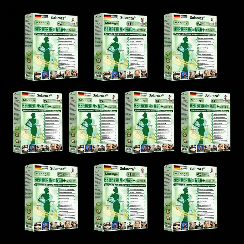Offizieller Store 🇩🇪 |👩‍⚕️🧡Solaroza® Moringa · Berberin × NAD+ 10-in-1  Advanced Nano Mikronadel-Patch 🇩🇪 (Nur einmal täglich, sichtbare Veränderungen in 7 Tagen) ✅ Für Fettleibigkeit, schlaffe Haut, Diabetes, Schlafapnoe, Gelenkprobleme und mehr