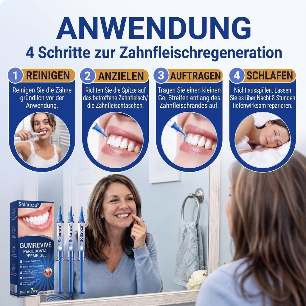 🌿Solaroza® Zahnfleisch-Regeneration Parodontales Reparaturgel