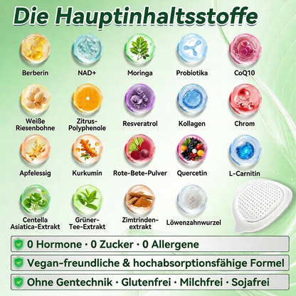 CE-zertifiziert & GMP-zertifiziert | 🧑‍⚕️🩺 Solaroza® Moringa & Berberin 10-IN-1 Fortschrittliches Nano-Mikronadelpflaster | Wissenschaftlich belegt | 10-in-1 Formel | Ergebnisse in 5 Tagen ☀️