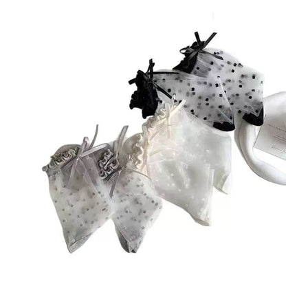 🧦 Offizieller Shop – Atmungsaktive Socken aus Eisseide mit Polka-Dot-Design