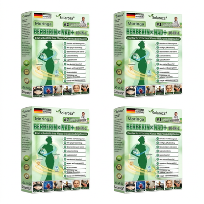 CE-zertifiziert & GMP-zertifiziert | 🧑‍⚕️🩺 Solaroza® Moringa & Berberin 10-IN-1 Fortschrittliches Nano-Mikronadelpflaster | Wissenschaftlich belegt | 10-in-1 Formel | Ergebnisse in 5 Tagen ☀️