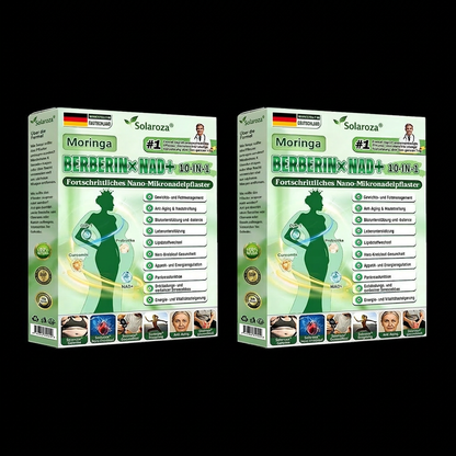 Offizieller Store 🇩🇪 |👩‍⚕️🧡Solaroza® Moringa · Berberin × NAD+ 10-in-1  Advanced Nano Mikronadel-Patch 🇩🇪 (Nur einmal täglich, sichtbare Veränderungen in 7 Tagen) ✅ Für Fettleibigkeit, schlaffe Haut, Diabetes, Schlafapnoe, Gelenkprobleme und mehr